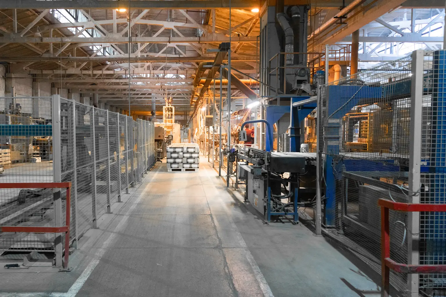 An aluminium extrusion plant hall