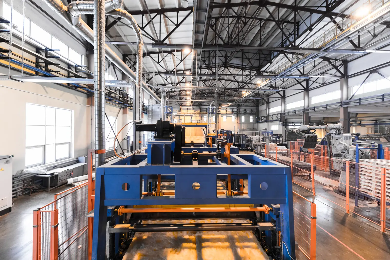 An aluminium extrusion press line